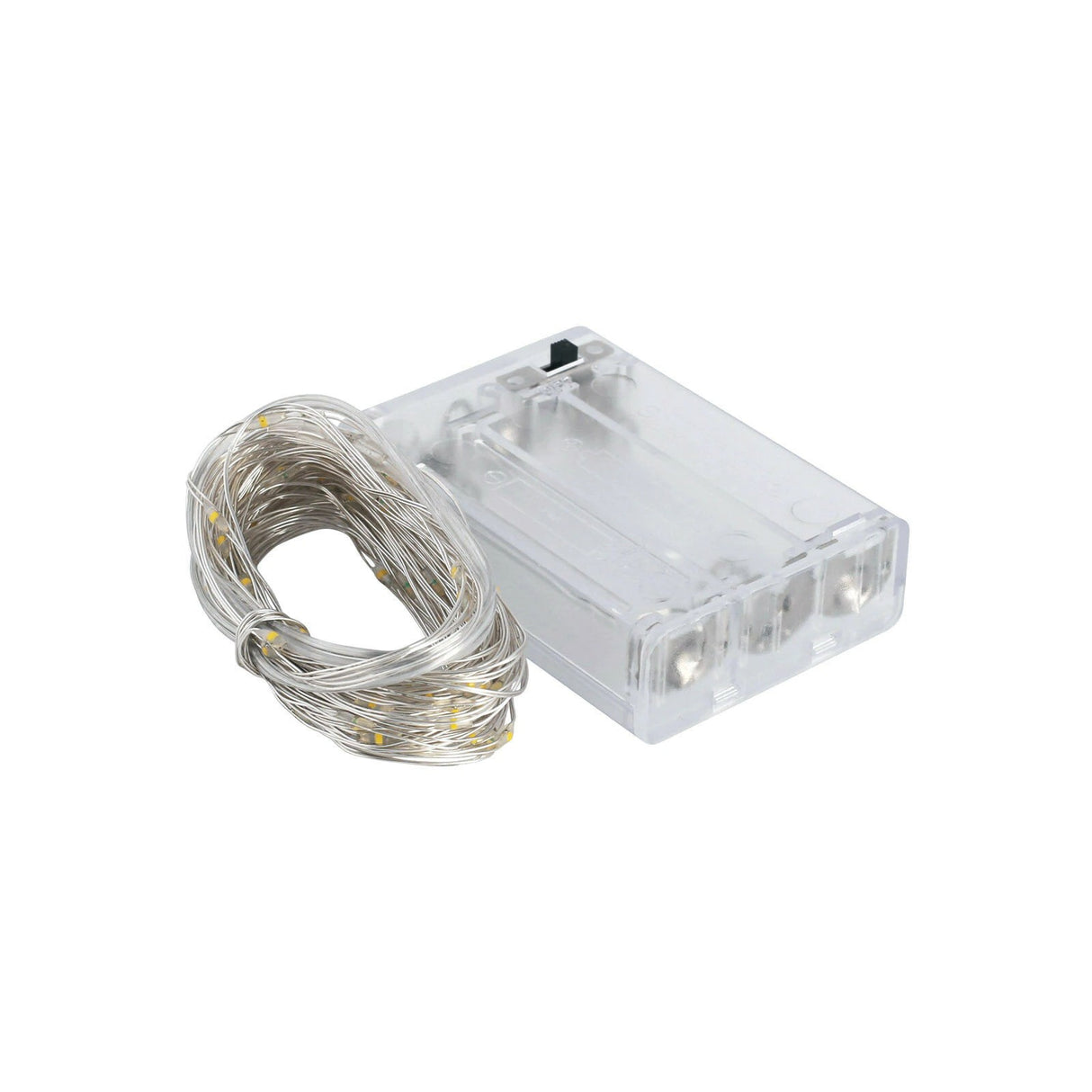 Instalatie De Craciun Cu Baterii Tip Liniar, 2 Jocuri De Lumini, Fir Cupru 5 M 50 Led -Uri, Rece