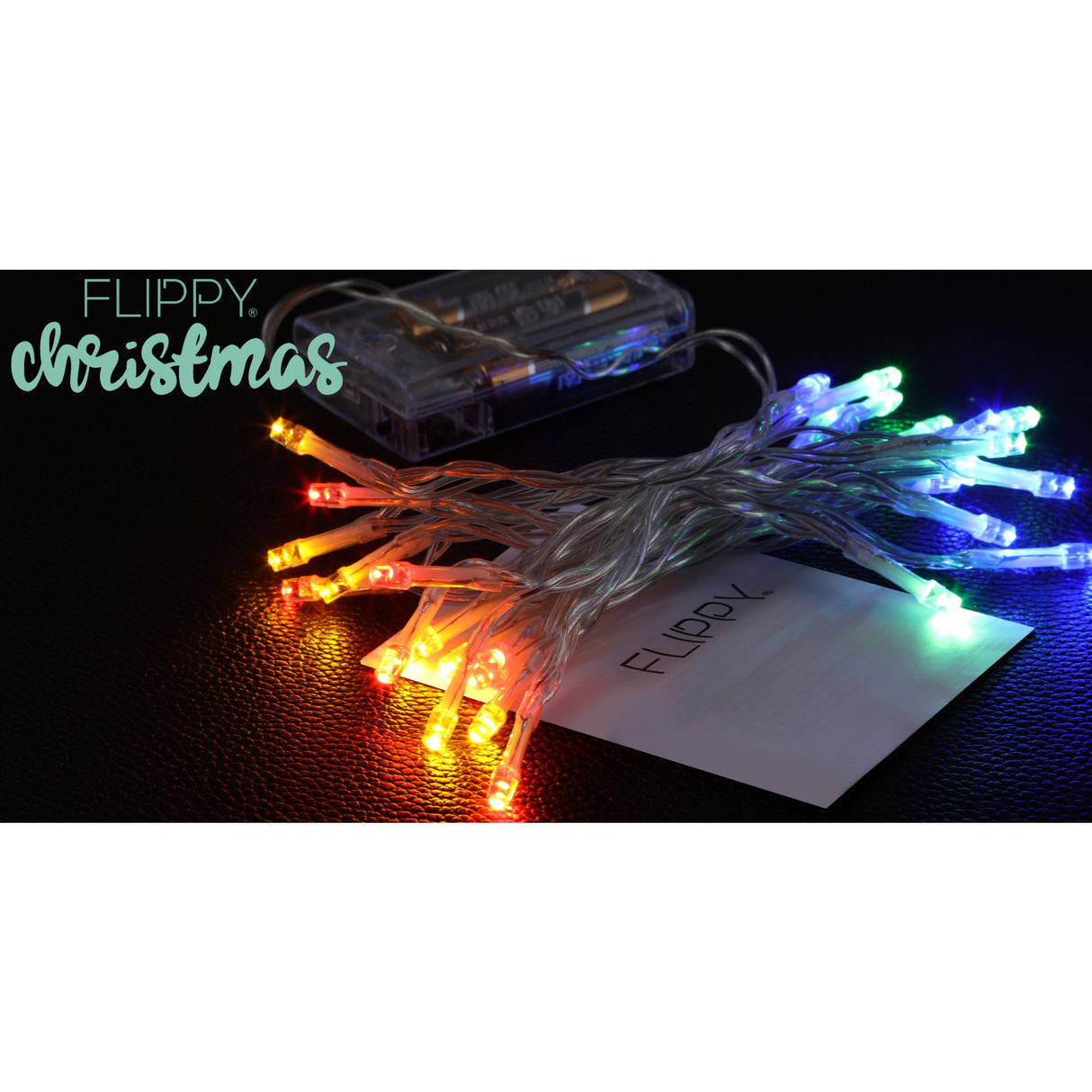 Instalatie De Craciun, Liniara, 1 M, Baterii, 10 Led-Uri, Multicolor, 2 Jocuri De Lumini, Fir, Interior/Exterior