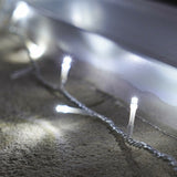 Instalatie De Craciun Cu Baterii Tip Liniar, 2 Jocuri De Lumini, Fir 3 M 30 Led -Uri, Alb Rece