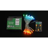 Instalatie De Craciun Cu Baterii Tip Liniar, 2 Jocuri De Lumini, Fir 5 M 50 Led -Uri, Multicolor