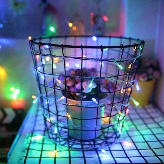 Instalatie De Craciun Cu Baterii Tip Liniar, 2 Jocuri De Lumini, Fir 5 M 50 Led -Uri, Multicolor