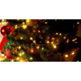 Instalatie De Craciun Cu Baterii Tip Liniar, 2 Jocuri De Lumini, Fir Verde 1 M 10 Led -Uri