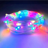 Instalatie De Craciun Yoto, Liniara, Cu 100 Micro Led-Uri, 10 M, 220V, Conectare La Retea, Cu 8 Jocuri De Lumini, Interior/Exterior, Fir, Multicolora - vivimall.ro