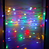 Instalatie De Craciun Yoto, Liniara, Cu 100 Micro Led-Uri, 10 M, 220V, Conectare La Retea, Cu 8 Jocuri De Lumini, Interior/Exterior, Fir, Multicolora - vivimall.ro