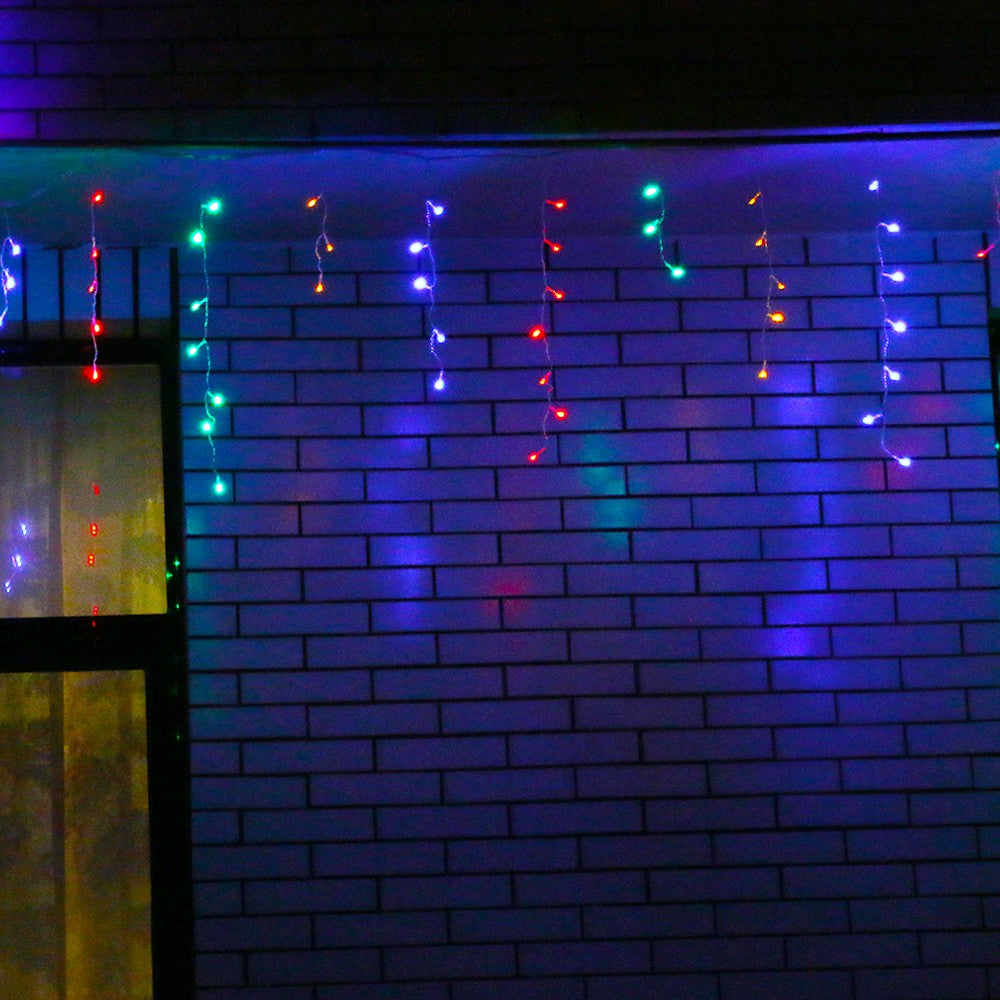Instalatie De Craciun Tip Franjuri, 12 M, 300 Led-Uri, Interconectabila
