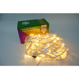 Instalatie De Craciun Tip Franjuri Cu Flash, Sectiune 5 M, 143 Led-Uri, Interconectabila, Fir Alb