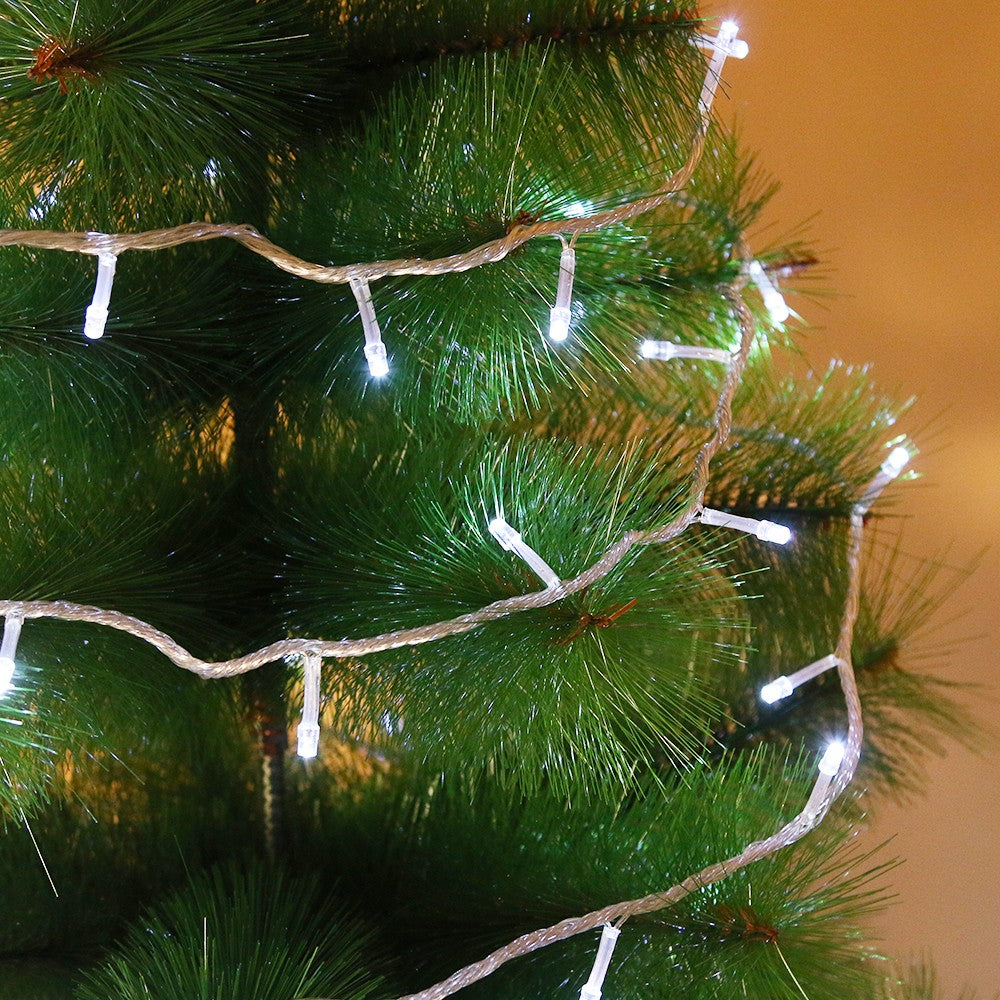 Instalatie de Craciun, Flippy®, Tip Liniara, 14.5 m, 200 LED-uri, Interconectabila, Alb Rece - vivimall.ro