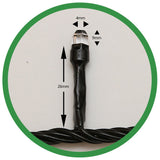 Instalatie de Craciun Flippy® Tip Liniara, 17 m, 200 LED-uri Hexagonale. Interconectabila, Alb Rece - vivimall.ro