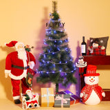 Instalatie de Craciun, Flippy®, Tip Liniara, 9 m, 100 LED-uri, Interconectabila, Albastru - vivimall.ro