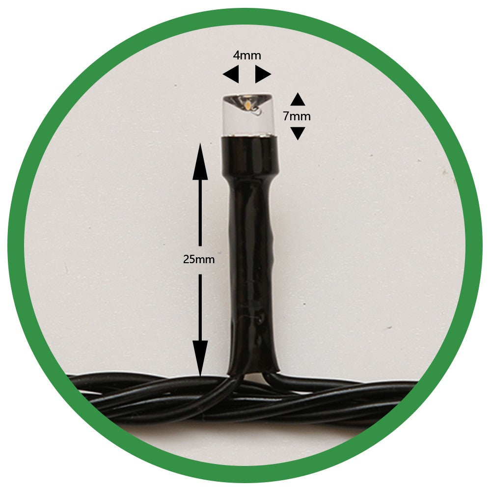 Instalatie De Craciun Tip Liniara, Fir, 17 M, 200 Led-Uri, Interconectabila, Alb Cald