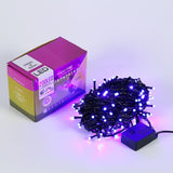 Instalatie de Craciun, Flippy®, Tip Liniara, Fir Negru, 17 m, 200 LED-uri, Interconectabila, Albastru - vivimall.ro