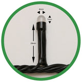 Instalatie de Craciun, Flippy®, Tip Liniara, Fir Negru, 17 m, 200 LED-uri, Interconectabila, Albastru - vivimall.ro