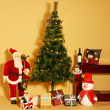 Instalatie de Craciun Flippy® Tip Liniara, Fir Negru, 17 m, 200 LED-uri Mici Rotunde, Interconectabila, Alb Cald - vivimall.ro