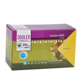 Instalatie de Craciun Flippy® Tip Liniara, Fir Negru, 24 m, 300 LED-uri, Interconectabila, Albastru - vivimall.ro