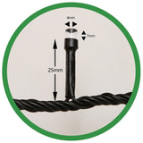 Instalatie De Craciun Tip Liniara, Fir Negru, 24 M, 300 Led-Uri, Interconectabila
