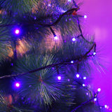 Instalatie De Craciun Tip Liniara, Fir Negru, 24 M, 300 Led-Uri Mici Rotunde, Interconectabila