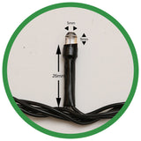 Instalatie De Craciun Tip Liniara, Fir, 9 M, 100 Led-Uri Hexagonale, Interconectabila, Alb Cald
