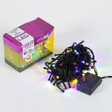 Instalatie De Craciun Tip Liniara, Fir Negru, 9 M, 100 Led-Uri Hexagonale, Interconectabila