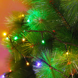 Instalatie De Craciun Tip Liniara, Fir Negru, 9 M, 100 Led-Uri Hexagonale, Interconectabila