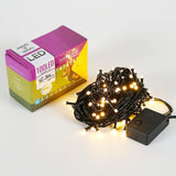 Instalatie De Craciun,, Tip Liniara, Fir, 9 M, 100 Led-Uri, Interconectabila, Alb Cald