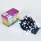 Instalatie De Craciun Tip Liniara, Fir, 9 M, 100 Led-Uri Mari Rotunde, Interconectabila, Alb Rece