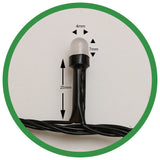 Instalatie De Craciun Tip Liniara, Fir, 9 M, 100 Led-Uri Mari Rotunde, Interconectabila, Alb Rece
