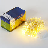 Instalatie de Craciun Flippy® Tip Perdea, 2 x 2 m, 240 LED-uri, Interconectabila, Alb Cald - vivimall.ro