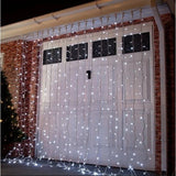 Instalatie de Craciun, Flippy®, Tip Perdea, 2 x 2 m, 240 LED-uri, Interconectabila, Alb Rece - vivimall.ro