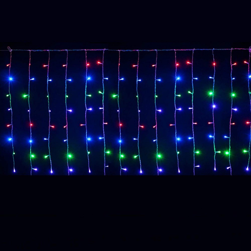 Instalatie De Craciun Tip Perdea, 240 Led-Uri, Interconectabila