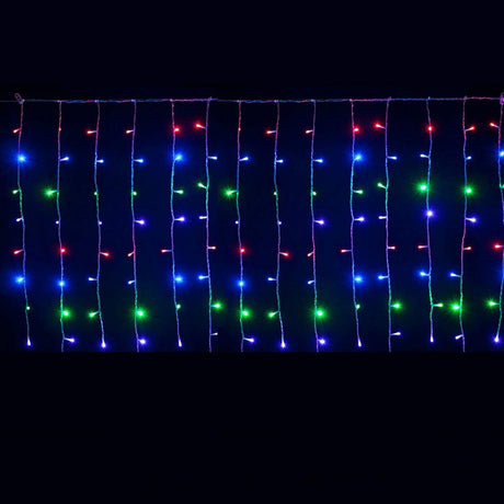 Instalatie De Craciun Tip Perdea, 240 Led-Uri, Interconectabila
