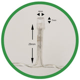 Instalatie de Craciun, Flippy®, Tip Perdea, 3 x 3 m, 320 LED-uri, Interconectabila, Albastru - vivimall.ro