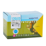 Instalatie de Craciun, Flippy®, Tip Plasa, 1.5 x 1.5 m, 120 LED-uri, Interconectabila, Albastru - vivimall.ro