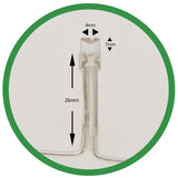 Instalatie de Craciun Flippy® Tip Plasa, Fir Transparent, 2 x 2 m, 160 LED-uri, Interconectabila, Alb Cald - vivimall.ro