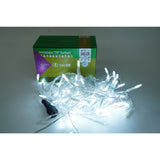 Instalatie De Craciun Tip Turturi, Franjuri Cu Flash, Sectiune 3 M, 96 Led-Uri, Interconectabila, Fir, Alb Rece