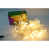 Instalatie De Craciun Tip Turturi, Franjuri Cu Flash, Sectiune 4 M, 132 Led-Uri, Interconectabila, Fir, Alb Cald