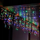 Instalație de Crăciun tip turturi Flippy® 5 m, 143 LED-uri multicolore, vedere de ansamblu