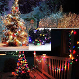 Instalatie De Craciun Liniara Yoto, 17 M, Din Care 1 M Cablu Priza 220V, 200 Led, 8 Jocuri De Lumini, Beculet In 6 Colturi, Pentru Interior, Controler, Fir Negru - vivimall.ro