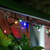 Instalatie De Craciun Liniara Yoto, 17 M, Din Care 1 M Cablu Priza 220V, 200 Led, 8 Jocuri De Lumini, Controler, Fir Negru - vivimall.ro