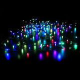Instalatie De Craciun Liniara Yoto, 17 M, Din Care 1 M Cablu Priza 220V, 200 Led, 8 Jocuri De Lumini, Controler, Fir Negru - vivimall.ro