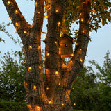 Instalatie De Craciun Liniara Yoto, 17 M, Din Care 1 M Cablu Priza 220V, 200 Led, 8 Jocuri De Lumini, Controler, Fir, Alb Cald - vivimall.ro