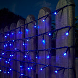 Instalatie De Craciun Liniara Yoto, 17 M, Din Care 1 M Cablu Priza 220V, 200 Led, 8 Jocuri De Lumini, Controler, Fir Negru - vivimall.ro