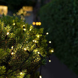 Instalatie De Craciun Liniara Yoto, 22 M, Din Care 1 M Prelungitor 220V, 300 Led, 8 Jocuri De Lumini, Controler, Utilizare Interior/Exterior, Fir, Alb Cald - vivimall.ro