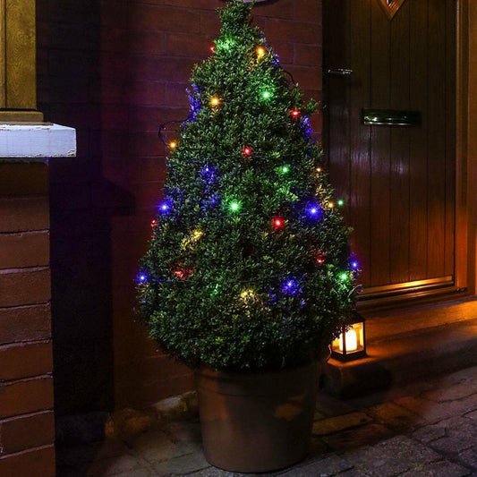 Instalatie De Craciun Liniara Yoto, 22 M, Din Care 1 M Prelungitor 220V, 300 Led, 8 Jocuri De Lumini, Controler, Utilizare Interior/Exterior, Fir Negru - vivimall.ro