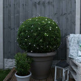 Instalatie de Craciun liniara Yoto, 24 m, din care 1 m cablu priza 220V, 300 LED, 8 jocuri de lumini, beculet in 6 colturi, pentru interior, controler, fir negru, alb rece - vivimall.ro