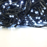 Instalatie De Craciun Liniara Yoto, 24 M, Din Care 1 M Cablu Priza 220V, 300 Led, 8 Jocuri De Lumini, Beculet In 6 Colturi, Pentru Interior, Controler, Fir, Alb Rece - vivimall.ro