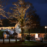 Instalatie De Craciun Liniara Yoto, 50 M, 1 M Prelungitor 220V, 498 Led, 8 Jocuri De Lumini, Controler, Fir Negru, Utilizare Interior/Exterior, Protectie Anti-Inghet, Fir Cupru - vivimall.ro