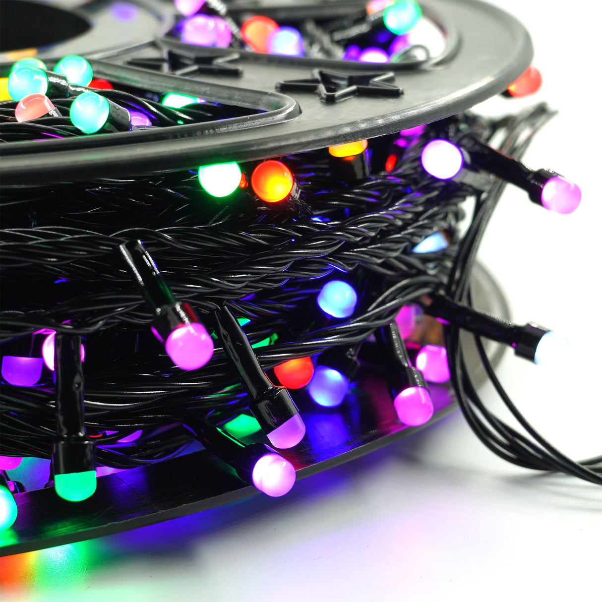 Instalatie de Craciun Liniara Yoto, 50 m, 1 m Prelungitor 220V, 498 LED, 8 Jocuri de Lumini, Controler, Fir Negru, Utilizare Interior/Exterior, Protectie anti-inghet, Fir Cupru, Multicolor - vivimall.ro