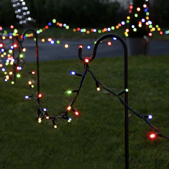 Instalatie De Craciun Liniara Yoto, 50 M, 1 M Prelungitor 220V, 498 Led, 8 Jocuri De Lumini, Controler, Fir Negru, Utilizare Interior/Exterior, Protectie Anti-Inghet, Fir Cupru - vivimall.ro
