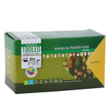 Instalatie de Craciun, Premium Flippy®, Tip Franjuri cu Flash, 6 m, 180 LED-uri, Interconectabila, Multicolor - vivimall.ro