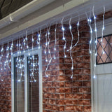 Instalatie De Craciun Premium Tip Franjuri Cu Flash 8 M 252 Led-Uri Rece 2095W Interconectabila